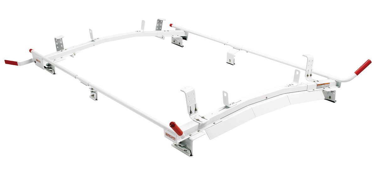 Weather Guard Quick Clamp Gutter-Mount Van Ladder Rack, Dual Side, Full-Size Vans (234-3-01)