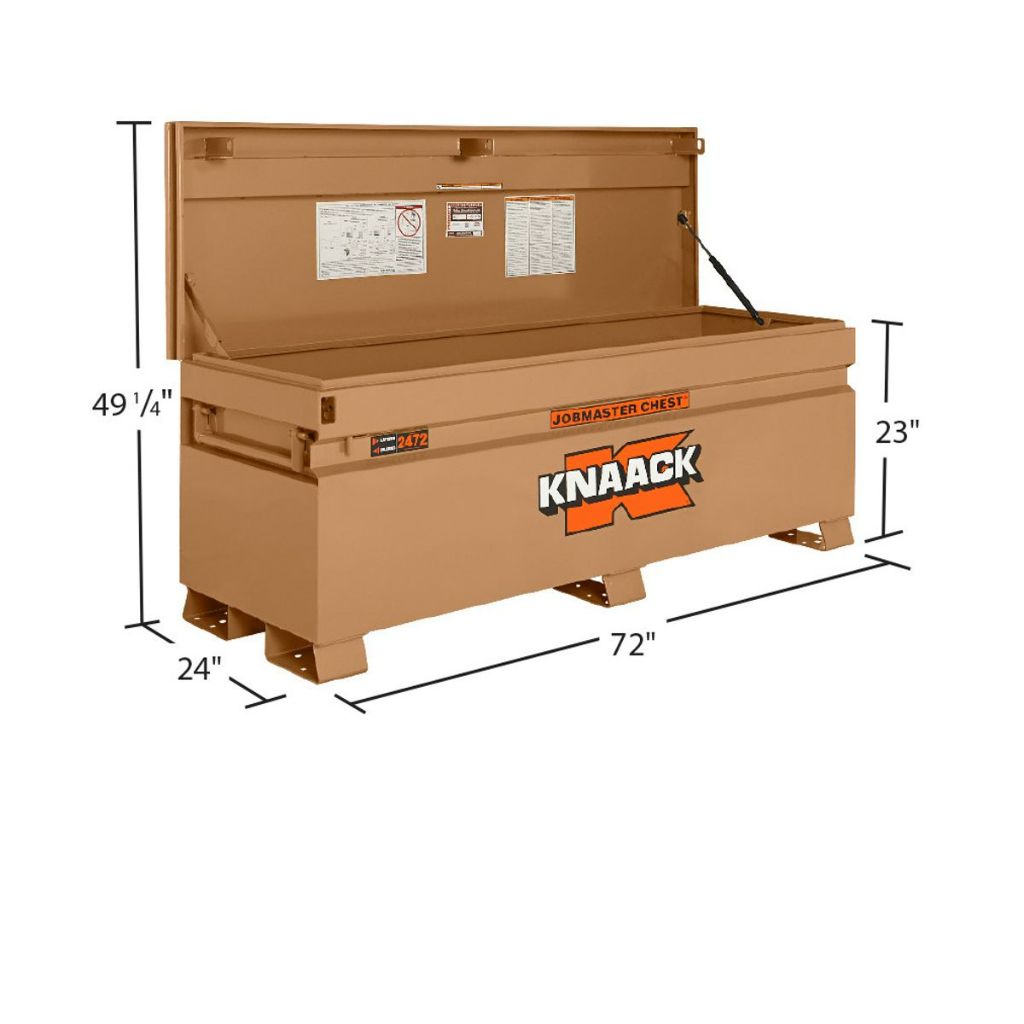 KNAACK 2472-KL JOBMASTER 72 in Jobsite Chest, 24.5 cu ft