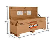 KNAACK 2472-KL JOBMASTER 72 in Jobsite Chest, 24.5 cu ft