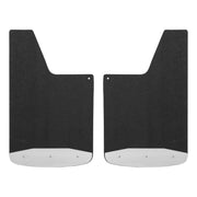 LUVERNE 250014 Universal Front or Rear 14-Inch x 23-Inch Textured Rubber Mud Guards with Stainless Steel Plates, 2 Flaps