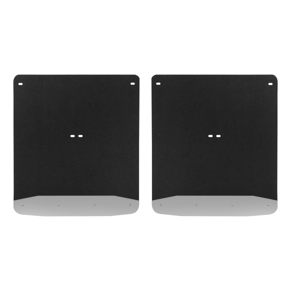 LUVERNE 250744 Rear Dually 20-Inch x 23-Inch Textured Rubber Mud Guards, Select Chevrolet Silverado, GMC Sierra 3500 HD, 2 Flaps