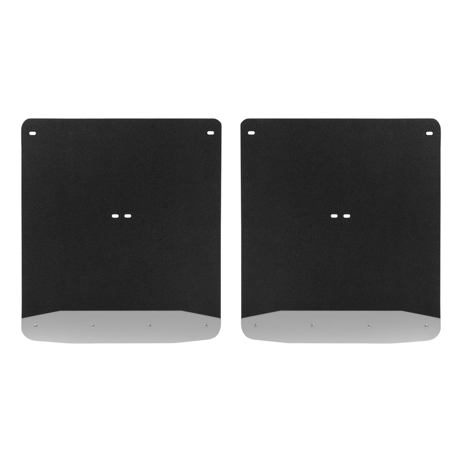 LUVERNE 250744 Rear Dually 20-Inch x 23-Inch Textured Rubber Mud Guards, Select Chevrolet Silverado, GMC Sierra 3500 HD, 2 Flaps