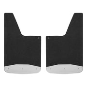 LUVERNE 251220 Universal Front or Rear 12-Inch x 20-Inch Textured Rubber Mud Guards with Stainless Steel Plates, 2 Flaps