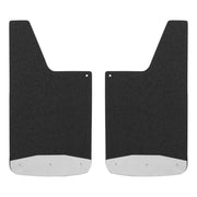 LUVERNE 251223 Universal Front or Rear 12-Inch x 23-Inch Textured Rubber Mud Guards with Stainless Steel Plates, 2 Flaps