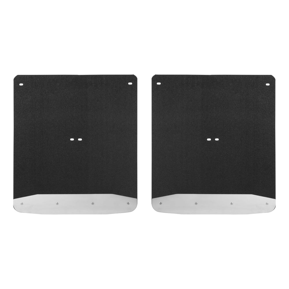 LUVERNE 251544 Rear Dually 20-Inch x 23-Inch Textured Rubber Mud Guards, Select Chevrolet Silverado, GMC Sierra 3500 HD, 2 Flaps