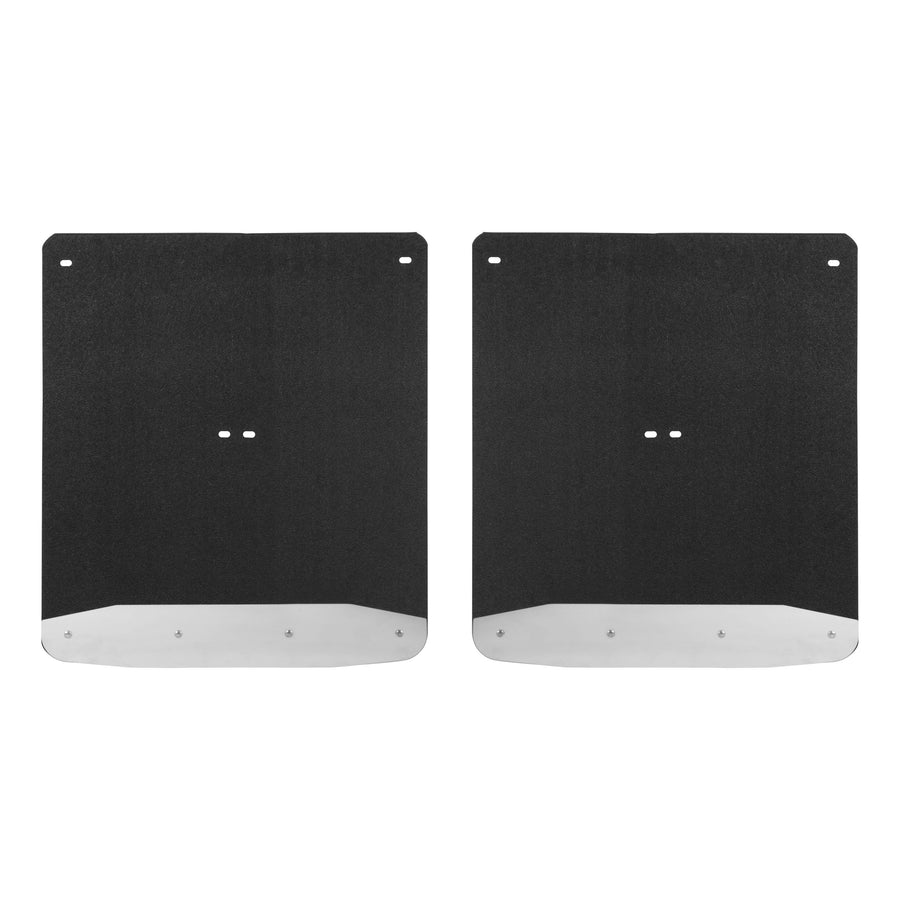 LUVERNE 251544 Rear Dually 20-Inch x 23-Inch Textured Rubber Mud Guards, Select Chevrolet Silverado, GMC Sierra 3500 HD, 2 Flaps