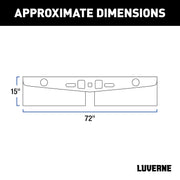 LUVERNE 255200 15-Inch Long Textured Rubber Tow Guard Hitch-Mounted Mud Flaps for 2, 2-1/2 or 3-Inch Ball Mount Shank