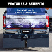 LUVERNE 255300 20-Inch Long Textured Rubber Tow Guard Hitch-Mounted Mud Flaps for 2, 2-1/2 or 3-Inch Ball Mount Shank