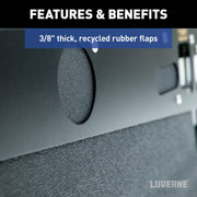 LUVERNE 255300 20-Inch Long Textured Rubber Tow Guard Hitch-Mounted Mud Flaps for 2, 2-1/2 or 3-Inch Ball Mount Shank
