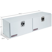 Weather Guard 64 in Steel Top Mount Tool Box, Double Door, White (265-3-02)