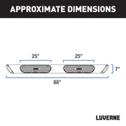 LUVERNE 277088-401734 Regal 7 Black Stainless 88-Inch Truck Side Steps, Select Ford F-250, F-350, F-450, F-550 Super Duty