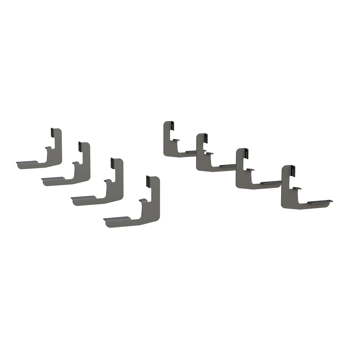 LUVERNE 280744-581444 Black Stainless Steel Side Entry Steps Truck Running Boards, Select Chevrolet Silverado, GMC Sierra 1500, 2500, 3500 HD Crew Cab
