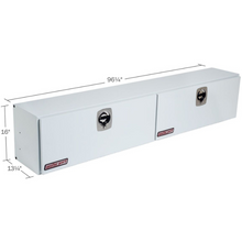 Weather Guard 96 in Steel Top Mount Tool Box, Double Door, White (296-3-02)