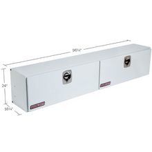 Weather Guard 96 in Steel Top Mount Tool Box, Double Door, White (297-3-02)
