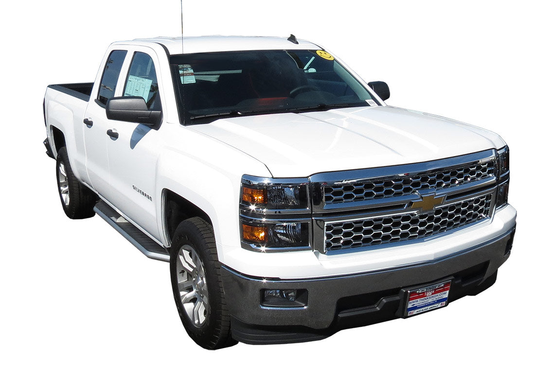 Steelcraft STX300 Running Boards - Aluminum - 2014-2019 Chevy Silverado / GMC Sierra 1500/2500/3500 / 2019 Silverado 1500 LD/Sierra 1500 Limited Extended / Double Cab (300-02110)
