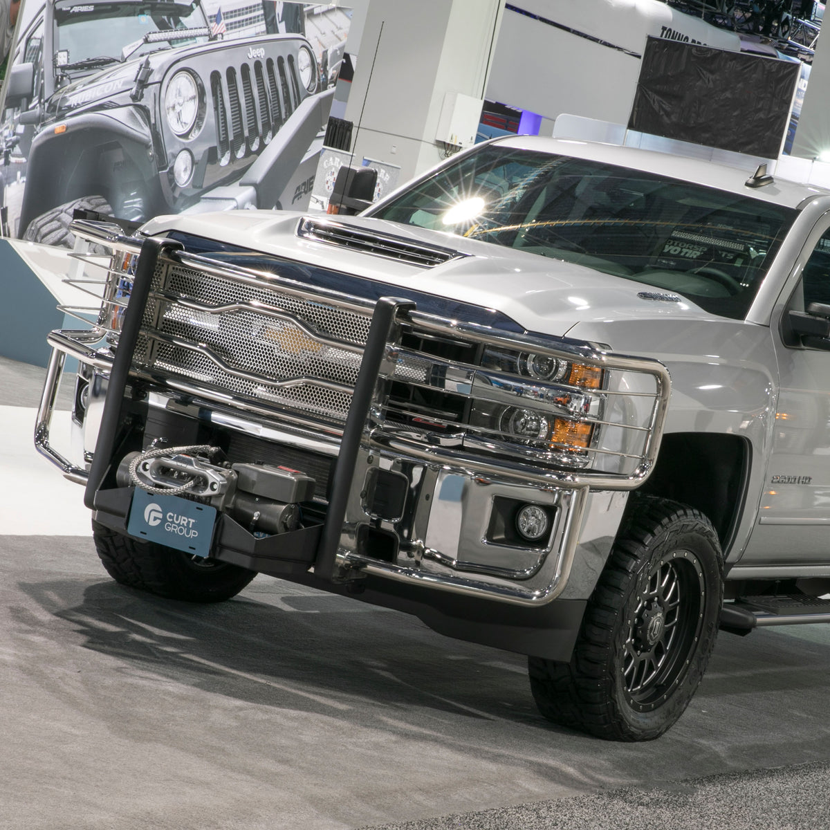 LUVERNE 310713-321512 Prowler Max Custom Stainless Steel Truck Grille Guard, Select Chevrolet Silverado 2500, 3500 HD