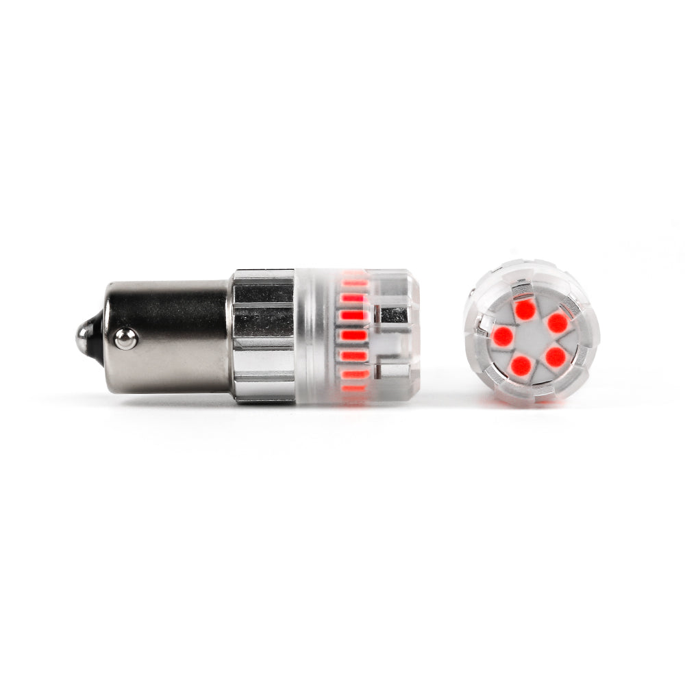 ARC Lighting Eco series 1156 LED Mini Bulbs, Red, 360° Diffused, Plug and Play - Part 3116R