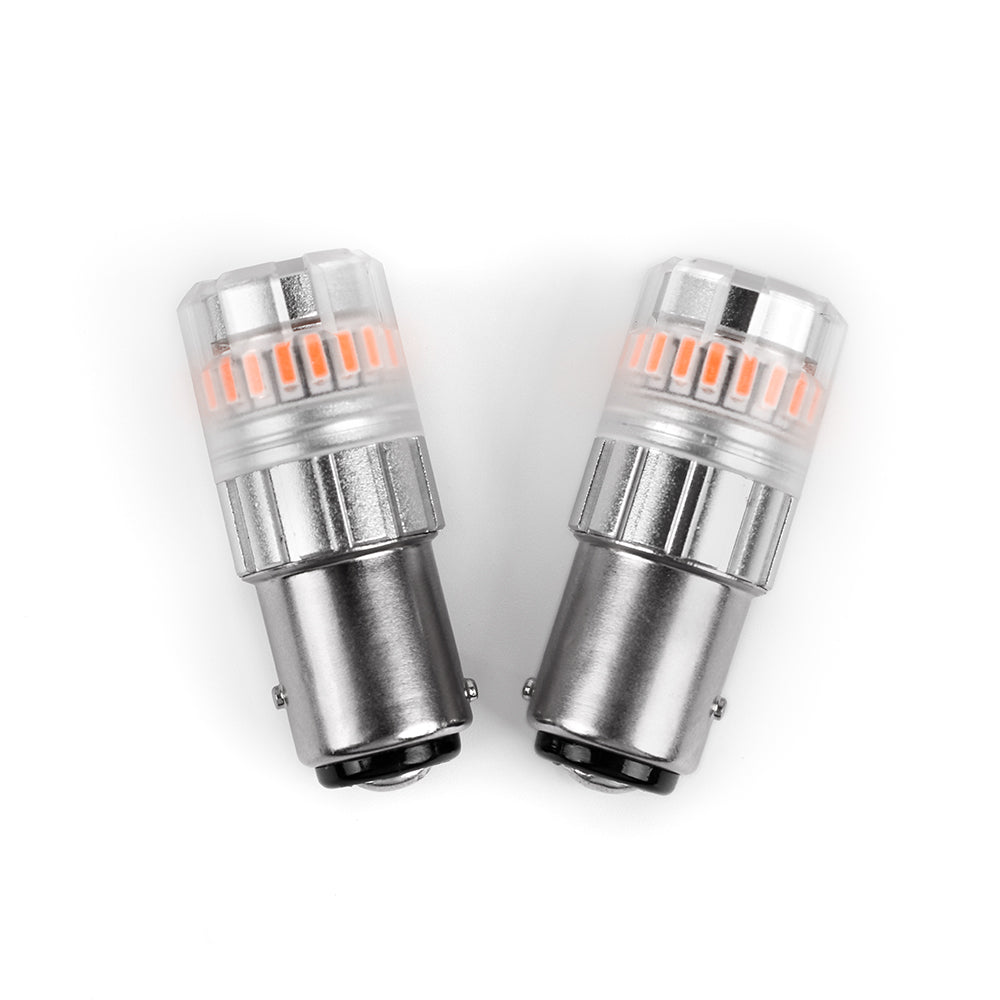 ARC Lighting Eco series 1157 LED Mini Bulbs, Amber, 360° Diffused, Plug and Play - Part 3117A