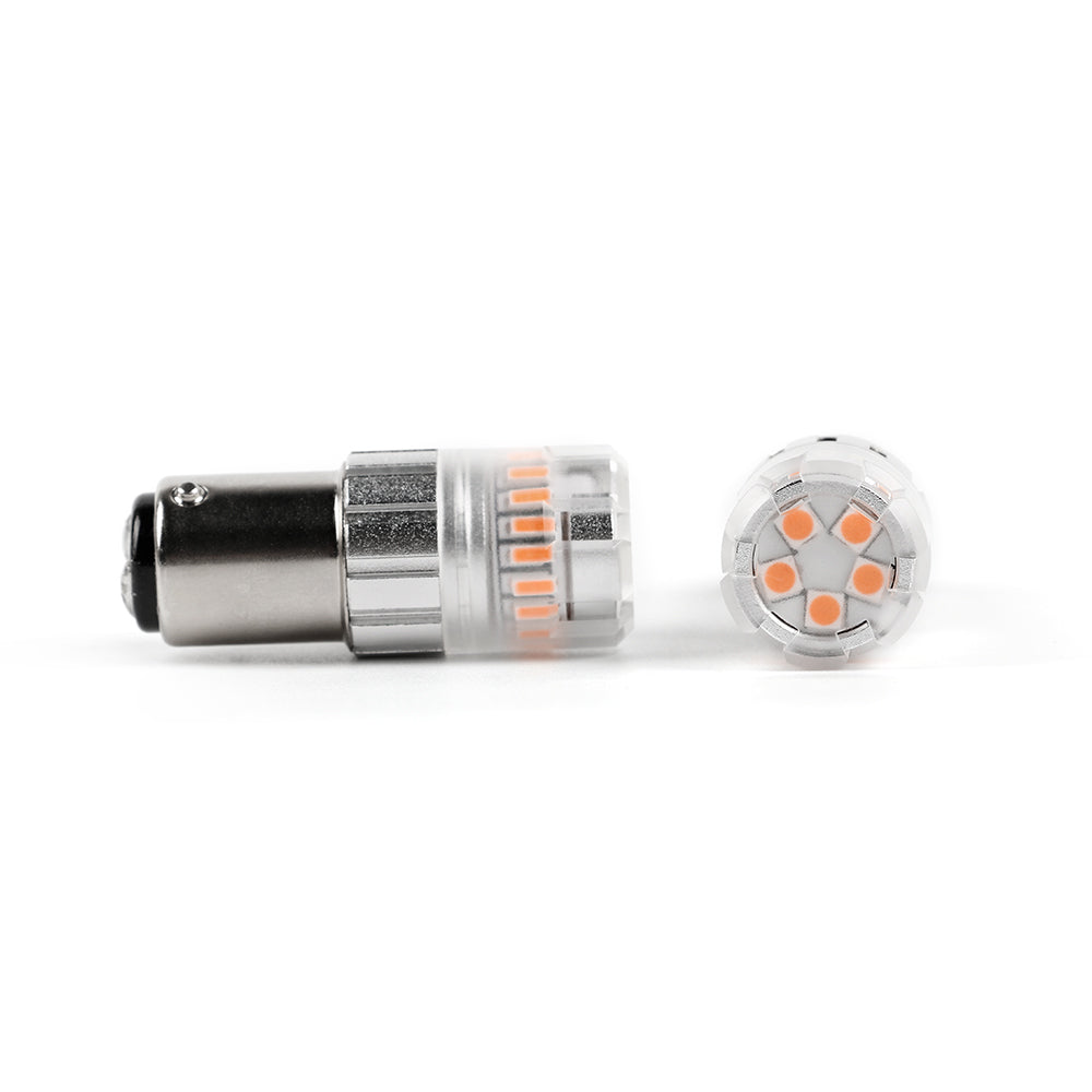 ARC Lighting Eco series 1157 LED Mini Bulbs, Amber, 360° Diffused, Plug and Play - Part 3117A