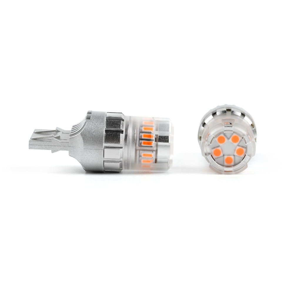 ARC Lighting Eco series 7440/7443 LED Mini Bulbs, Amber, 360° Diffused, Plug and Play - Part 3173A