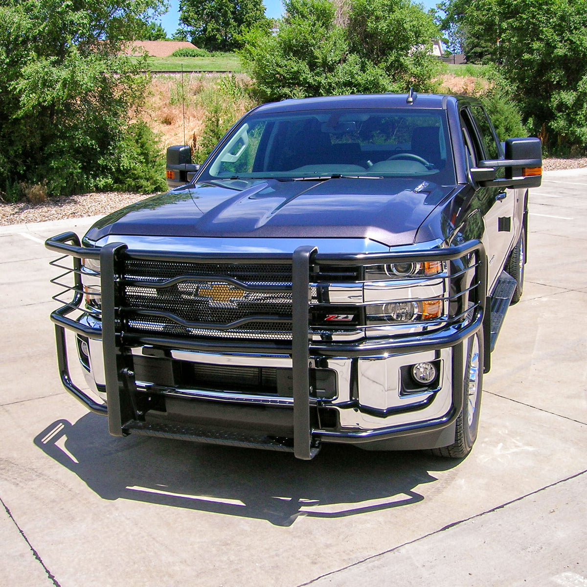 LUVERNE 320713-321112 Prowler Max Custom Black Steel Truck Grille Guard, Select Chevrolet Silverado, GMC Sierra 2500, 3500 HD