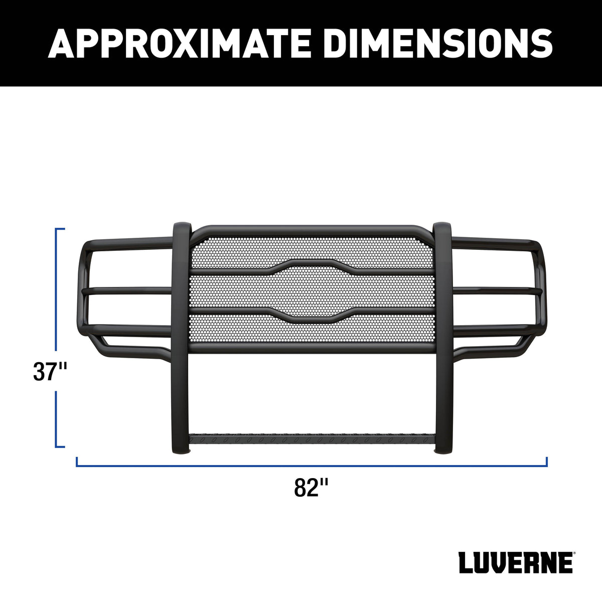 LUVERNE 321800 Prowler Max Black Steel Truck Grille Guard, Compatible with Select Ford F-150