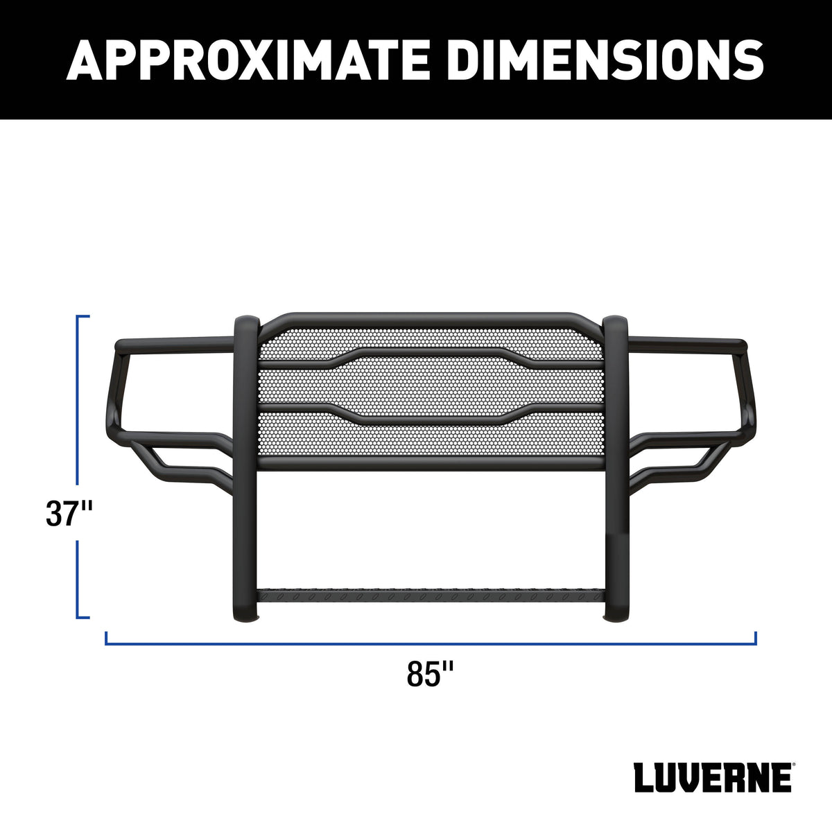 LUVERNE 321804 Prowler Max Black Steel Truck Grille Guard, Compatible with Select Ram 2500, 3500, 4500, 5500