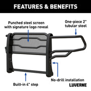 LUVERNE 321804 Prowler Max Black Steel Truck Grille Guard, Compatible with Select Ram 2500, 3500, 4500, 5500