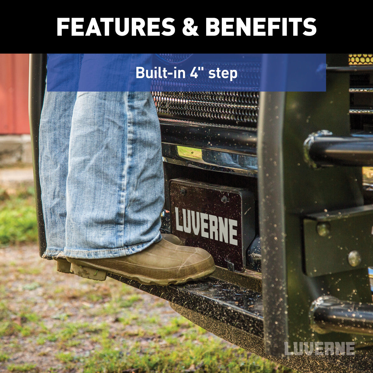 LUVERNE 321804 Prowler Max Black Steel Truck Grille Guard, Compatible with Select Ram 2500, 3500, 4500, 5500
