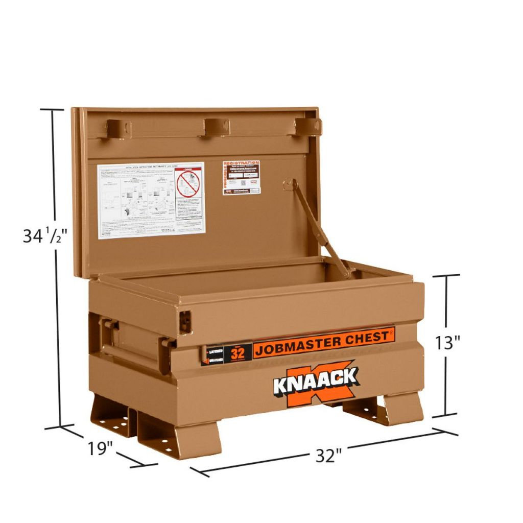 KNAACK 32-KL JOBMASTER 32 in Jobsite Chest, 5 cu ft
