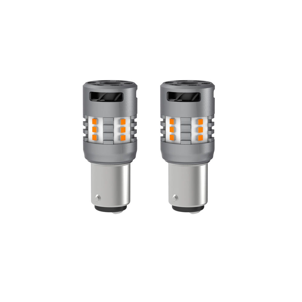 ARC Lighting Eco series 1157 LED Mini Bulbs, CAN bus Amber, 360° Diffused, Plug and Play - Part 3317A