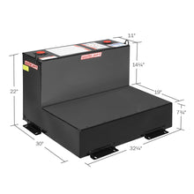 Weather Guard 50 Gallon L-Shape Steel Transfer Tank, Gloss Black (350-5-02)