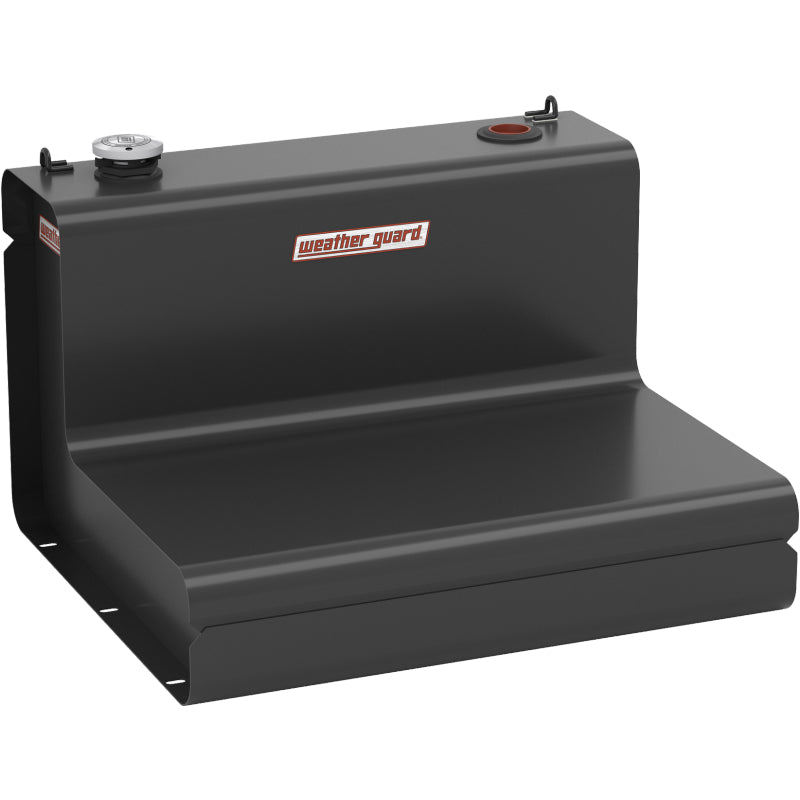 Weather Guard 50 Gallon L-Shape Steel Transfer Tank, Textured Matte Black (350-52-03)