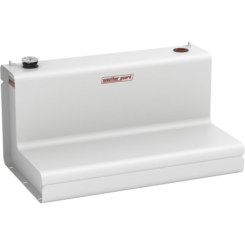 Weather Guard 86 Gallon L-Shape Steel Transfer Tank, White (354-3-03)