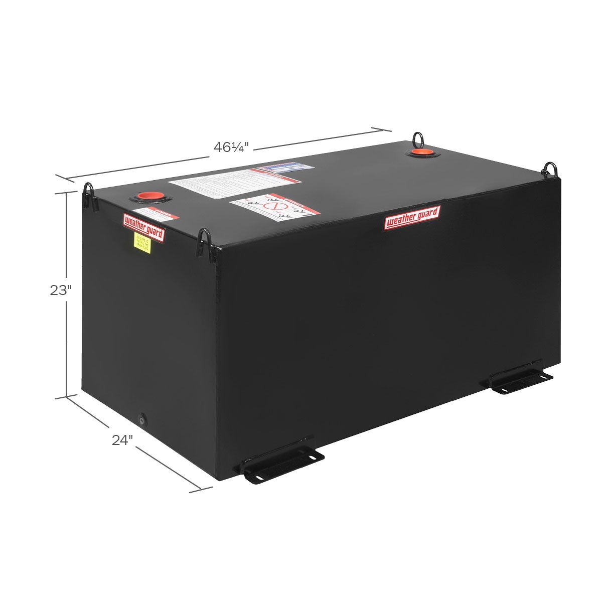 Weather Guard 100 Gallon Rectangle Steel Transfer Tank, Gloss Black (358-5-02)
