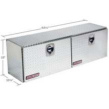 Weather Guard 64 in Aluminum Top Mount Tool Box, Double Door, Bright Aluminum (365-0-02)