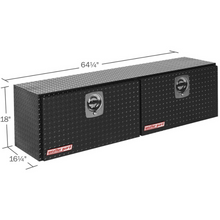 Weather Guard 64 in Aluminum Top Mount Tool Box, Double Door, Gloss Black (365-5-02)