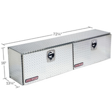 Weather Guard 72 in Aluminum Top Mount Tool Box, Double Door, Bright Aluminum (372-0-02)