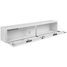 Weather Guard 90 in Aluminum Top Mount Tool Box, Double Door, White (391-3-02)