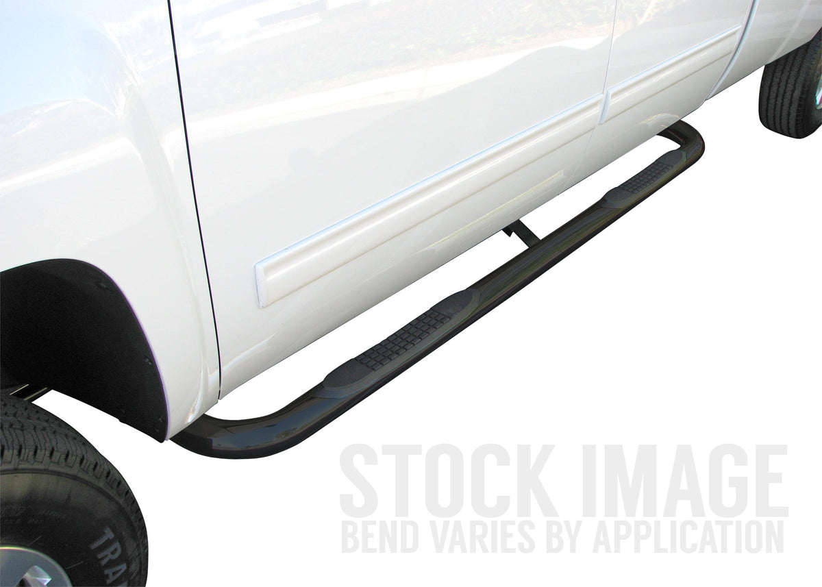 Steelcraft 3" Round Sidebars - Black - 2014-2016 Ford F250/350/450/550HD Super Duty Super Cab (212450)