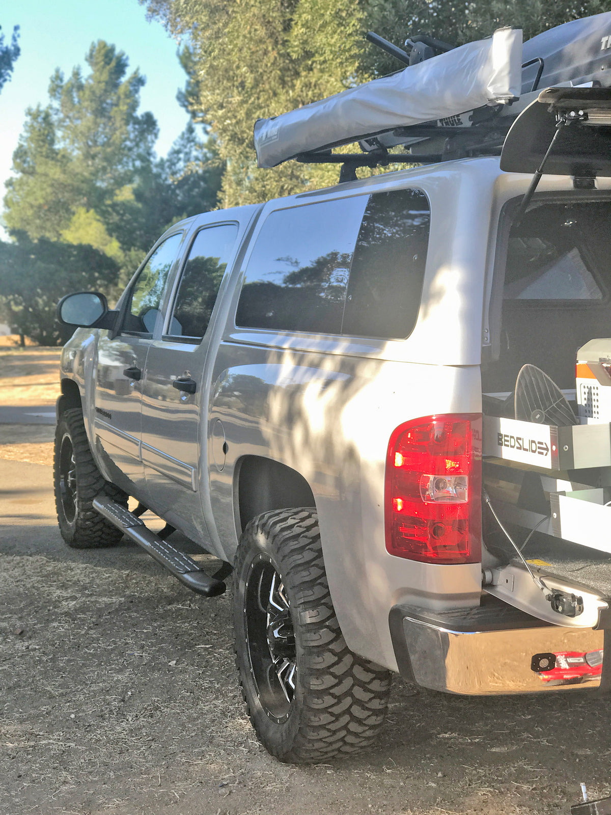 Steelcraft 4X Series Sidebars - Textured Black - 2014-2019 Chevy Silverado / GMC Sierra LD/HD Crew Cab (40-02230)