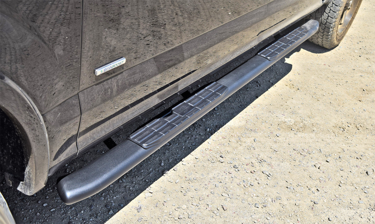 Steelcraft 4X Series Sidebars - Textured Black - 2015-2025 Ford F150 / 2022-2025 Ford F150 Lightning / 2017-2025 Ford Super Duty Super Crew Cab (40-14300)