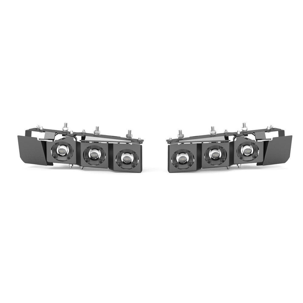 ARC Lighting Concept Pod Mini Bronco Steel Bumper Triple Fog Light Kit (6 Pods) - Part 411B1