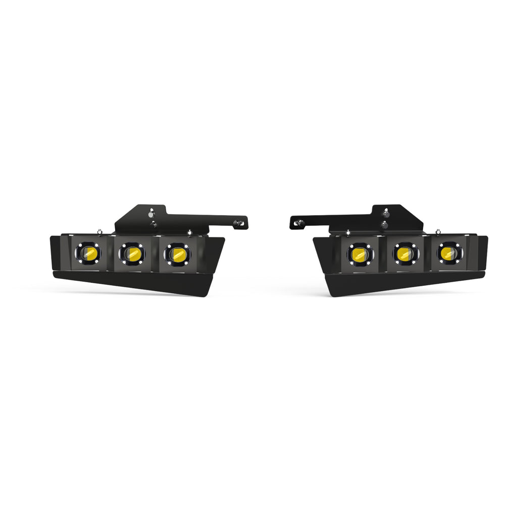 ARC Lighting Concept Pod Mini Raptor G2 Steel Bumper Triple Fog Light Kit (6 Pods) - Part 411R2