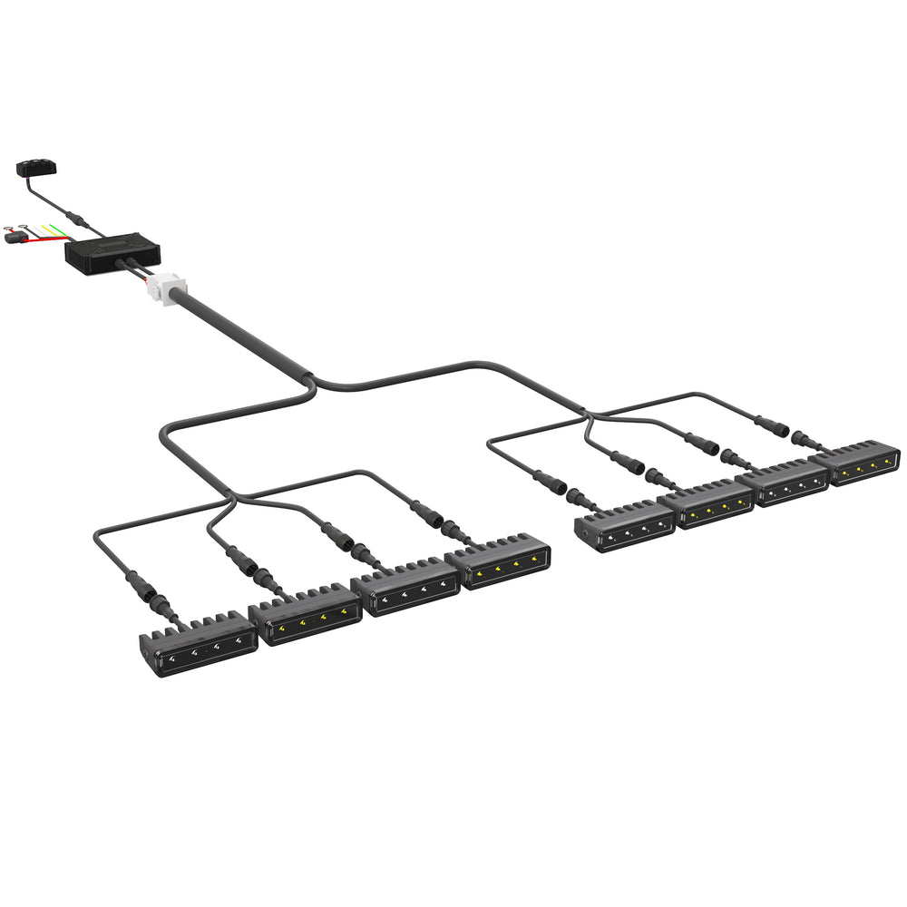 ARC Lighting Concept Pod Mini III, 3" Rectangular Pod, White/Yellow, Driving Beam (8 EA) - Part 4138D