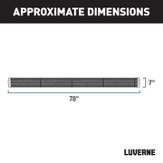 LUVERNE 415078-401734 Grip Step Black Aluminum 78-Inch Truck Running Boards, Select Ford F-250, F-350, F-450, F-550 Super Duty
