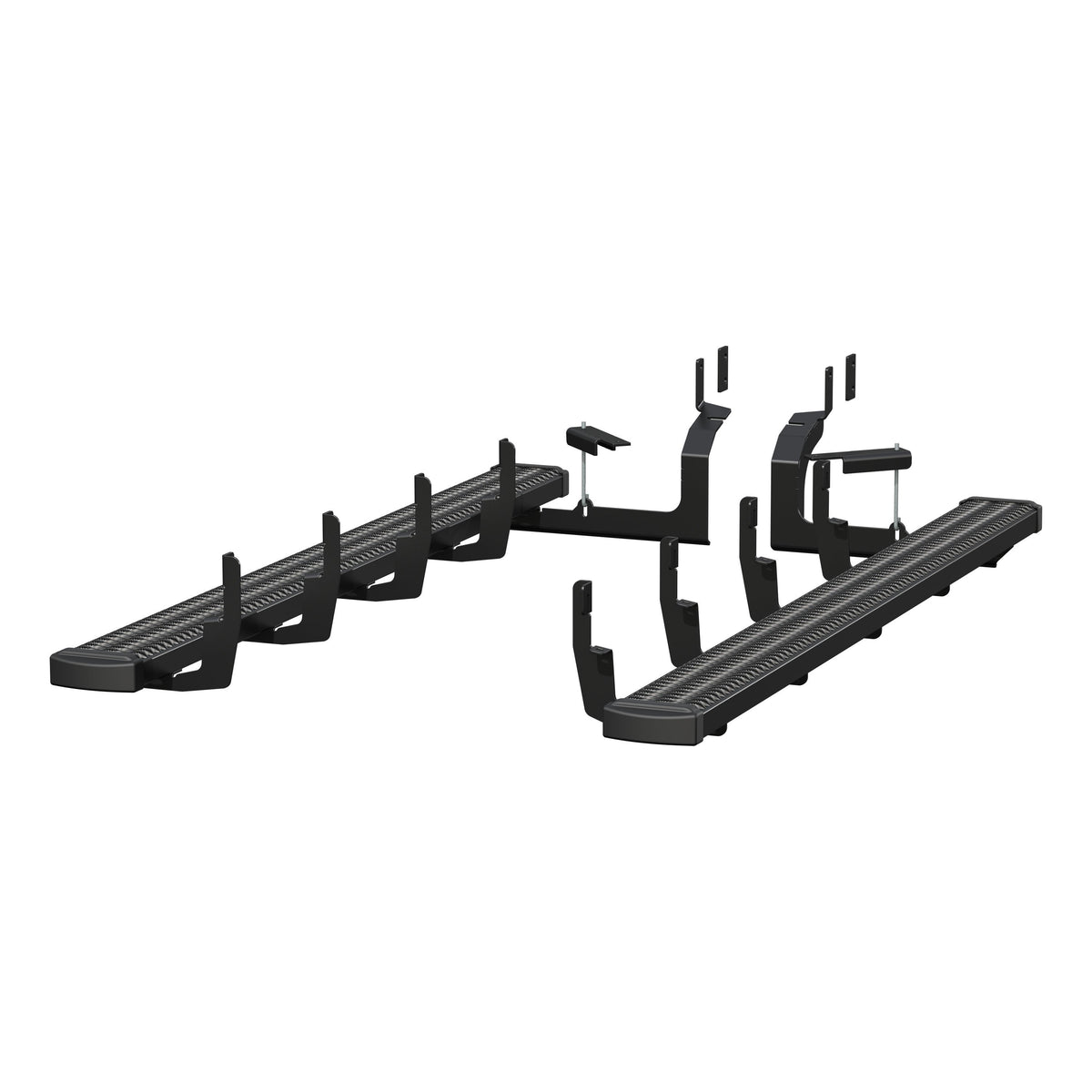 LUVERNE 415088-401449 Grip Step Black Aluminum 88-In Wheel to Wheel Running Boards, Select Chevrolet Silverado, GMC Sierra 2500, 3500 HD