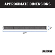 LUVERNE 415088-401535 Grip Step Black Aluminum 88-Inch Truck Running Boards, Select Ford Lightning
