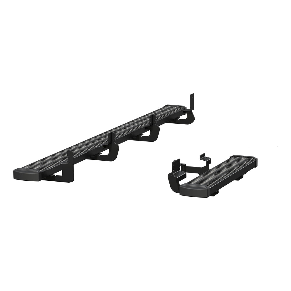 LUVERNE 415100-401744 Grip Step Black Aluminum 100-Inch, 36-Inch Van Running Boards, Select Ford E-Transit