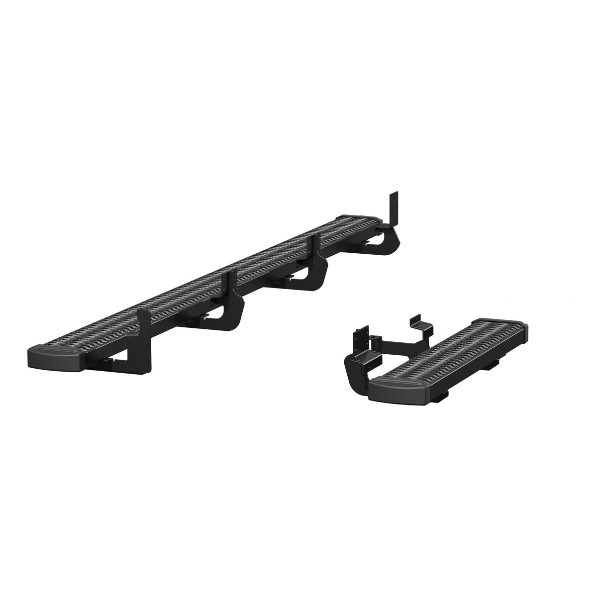 LUVERNE 415100-401744 Grip Step Black Aluminum 100-Inch, 36-Inch Van Running Boards, Select Ford E-Transit